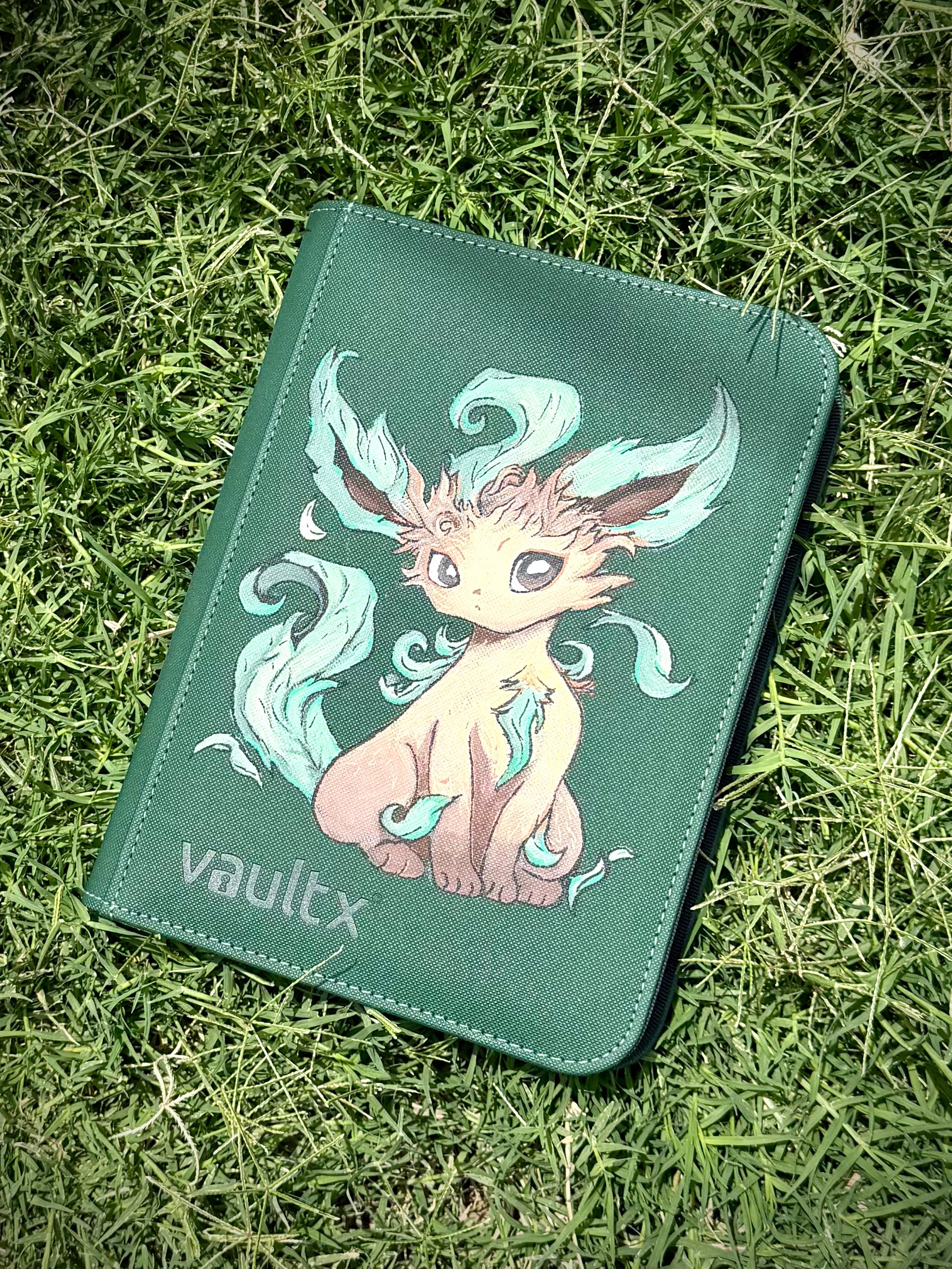 Leafeon Vault 4 Pocket Trading Card Zip Binder