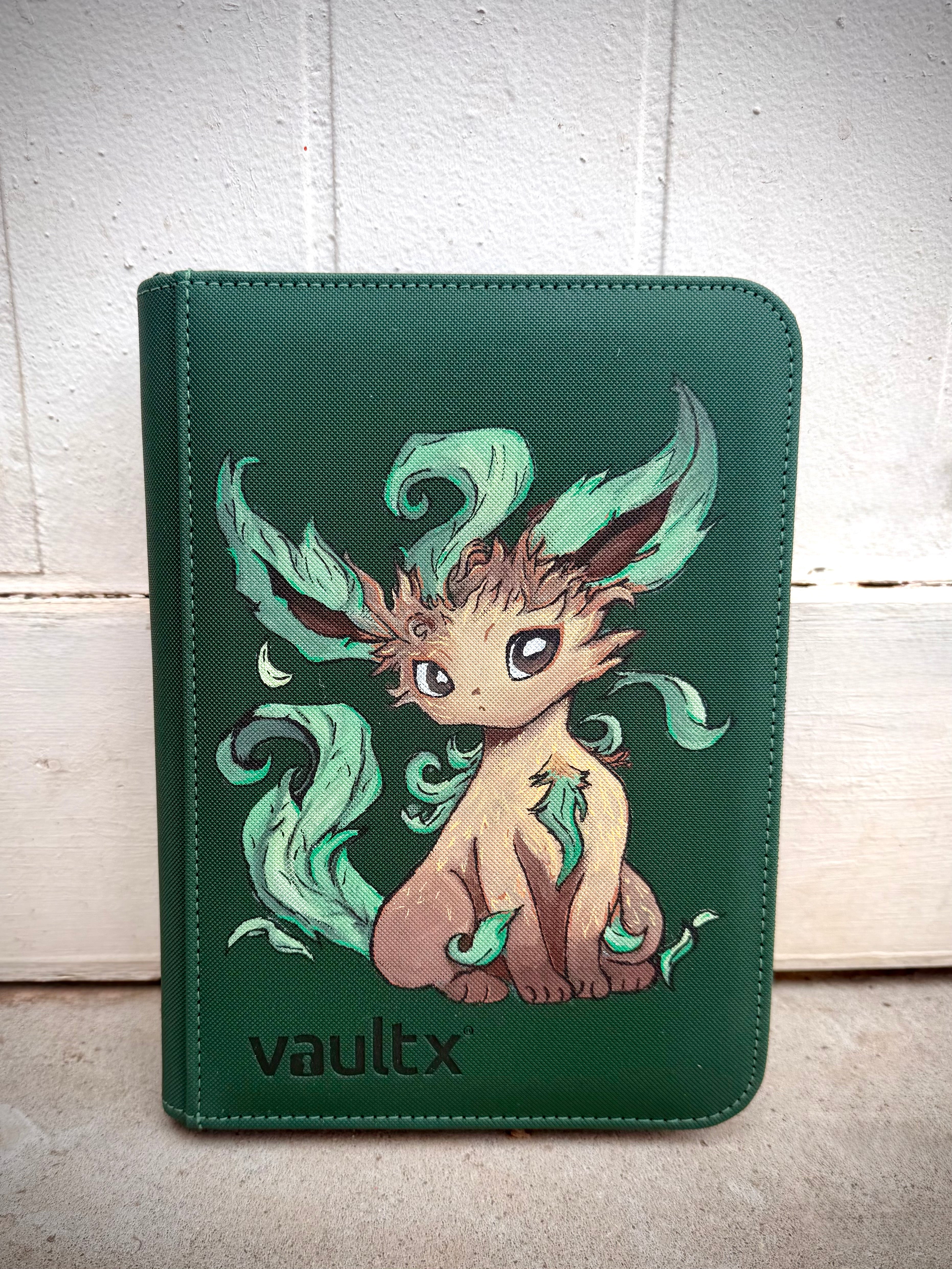 Leafeon Vault 4 Pocket Trading Card Zip Binder
