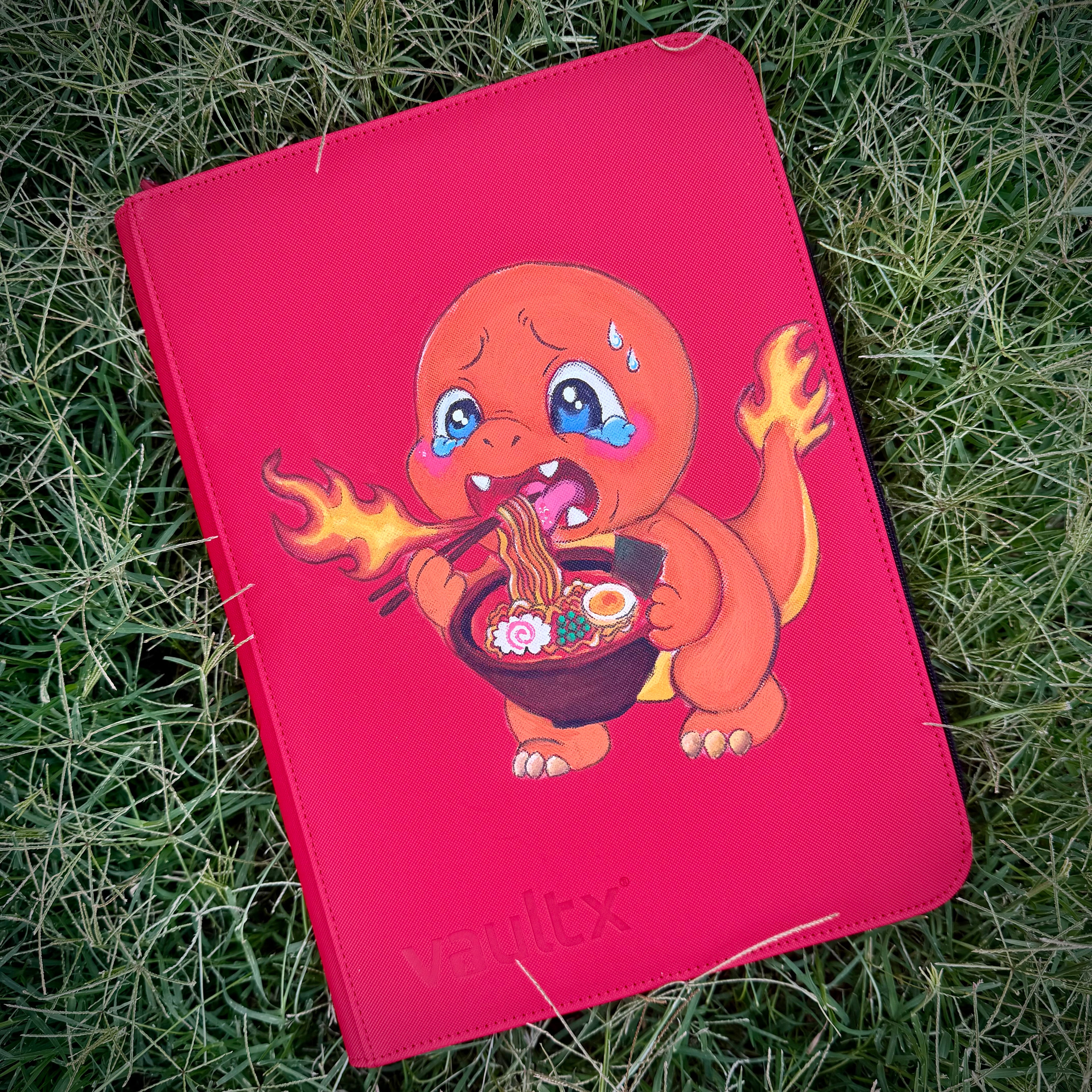 Ramen Charmander Vault 9 Pocket Trading Card Zip Binder